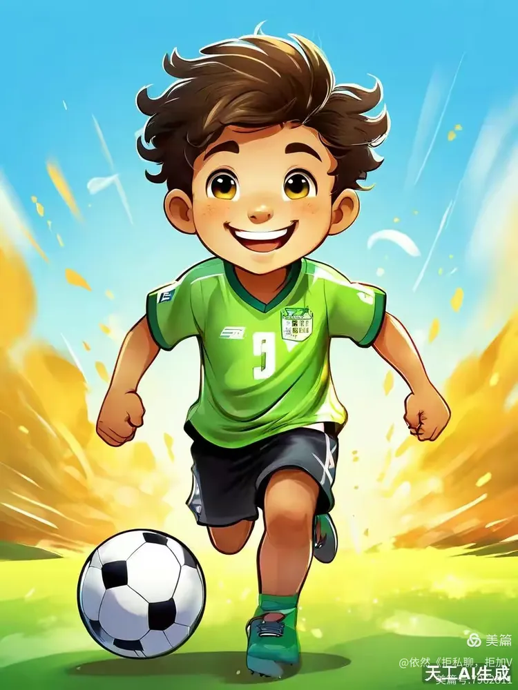 【a1智能绘画】足球小子